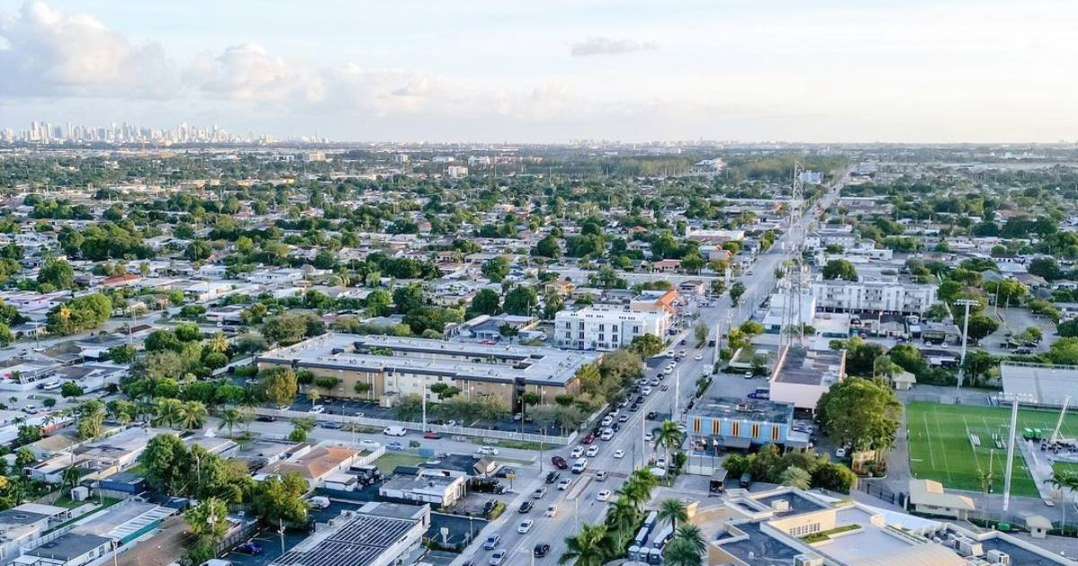 Vista aérea de la ciudad de Hialeah (Imagen de referencia) © Instagram/Ciudad de Hialeah