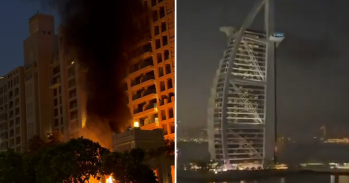 Iranian missiles hit luxury hotels in Dubai