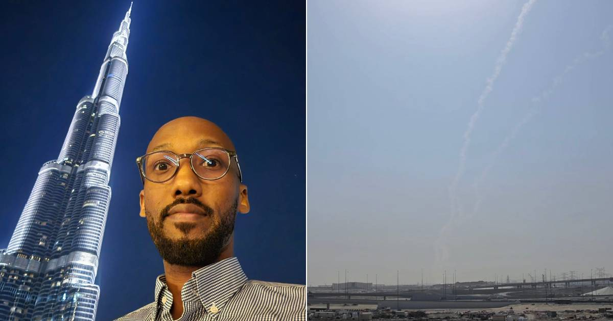Witness to Conflict: Cuban in Dubai Observes Iranian Missile Interception Amidst Regional Tensions