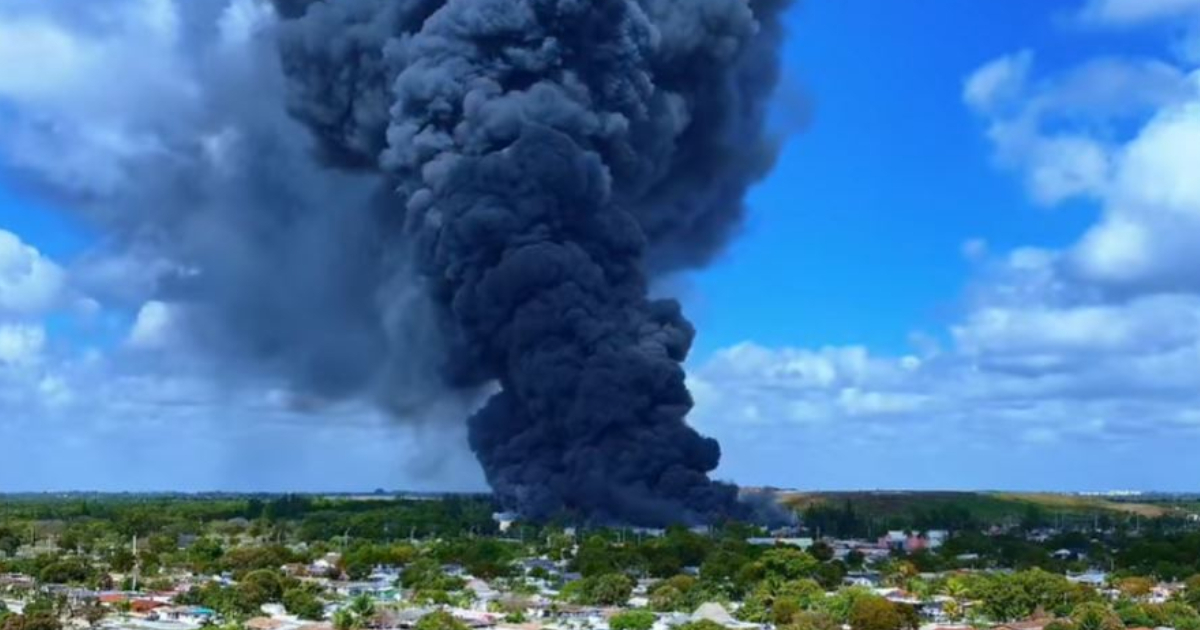 Massive Fire at Miami-Dade Warehouse Releases Toxic Smoke Cloud