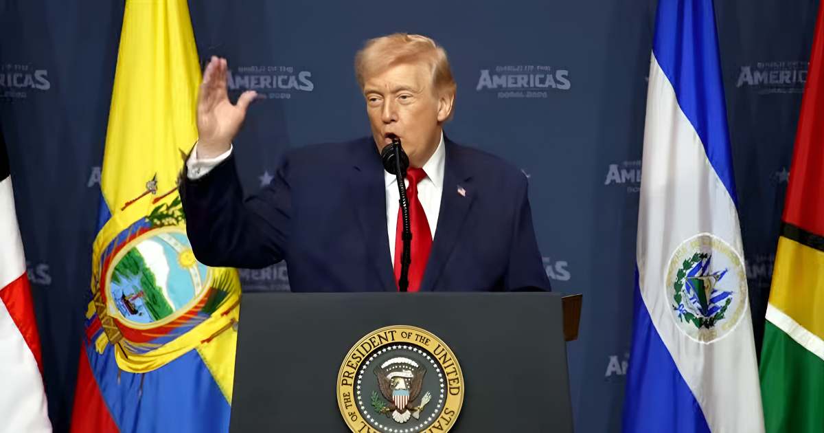 Trump Predicts a "Bright New Future" for Cuba at the Summit of the Americas Shield