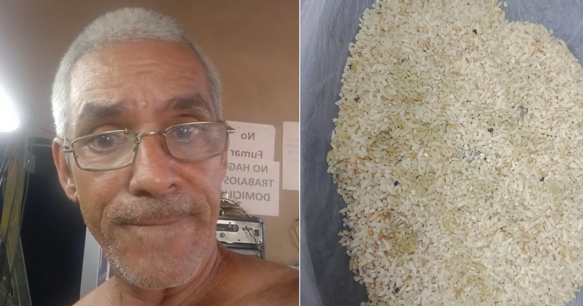 "Communism treats us like dogs": Cuban complains about the rice being sold to the population