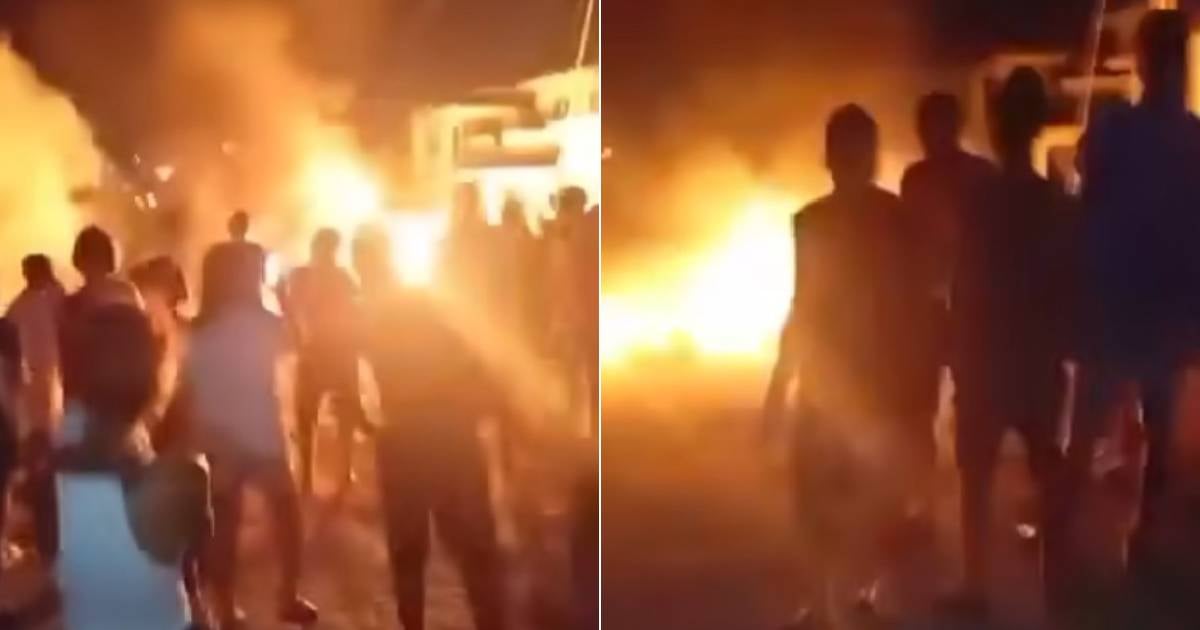 Marianao Joins Havana's Power Outage Protests with Fires and Pot-Banging