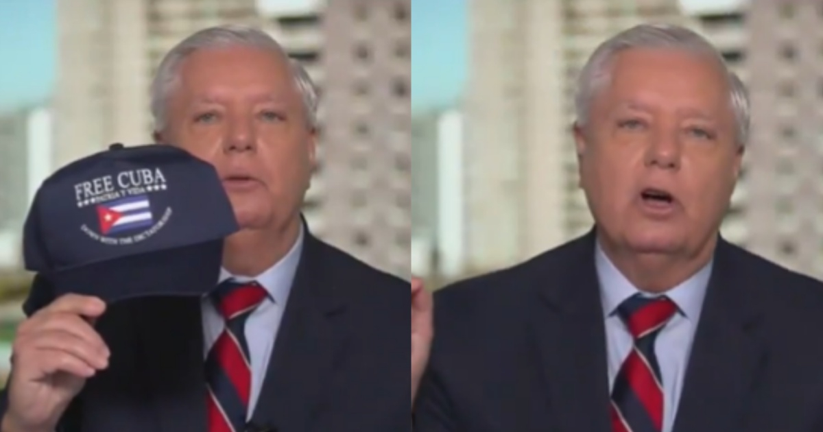 "Do you see this cap? Free Cuba. Stay tuned!": Senator Lindsey Graham assures that the end of the regime is near