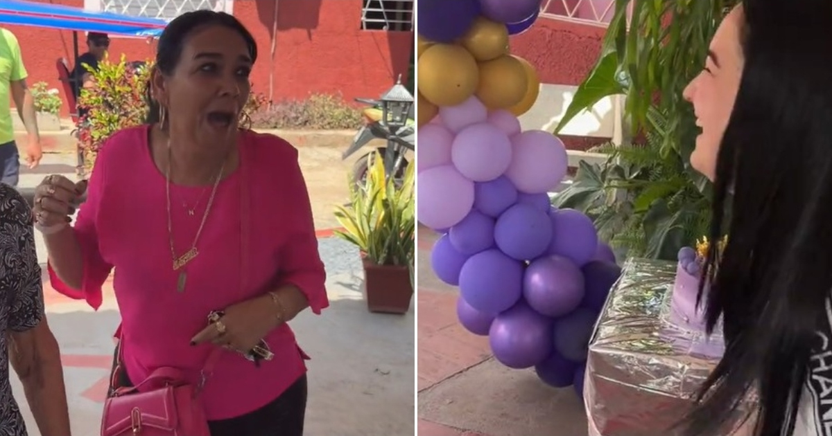 A Cuban surprises her mom on her birthday by arriving in Cuba: "I asked her what she wanted as a gift, and she said she wanted to see me."