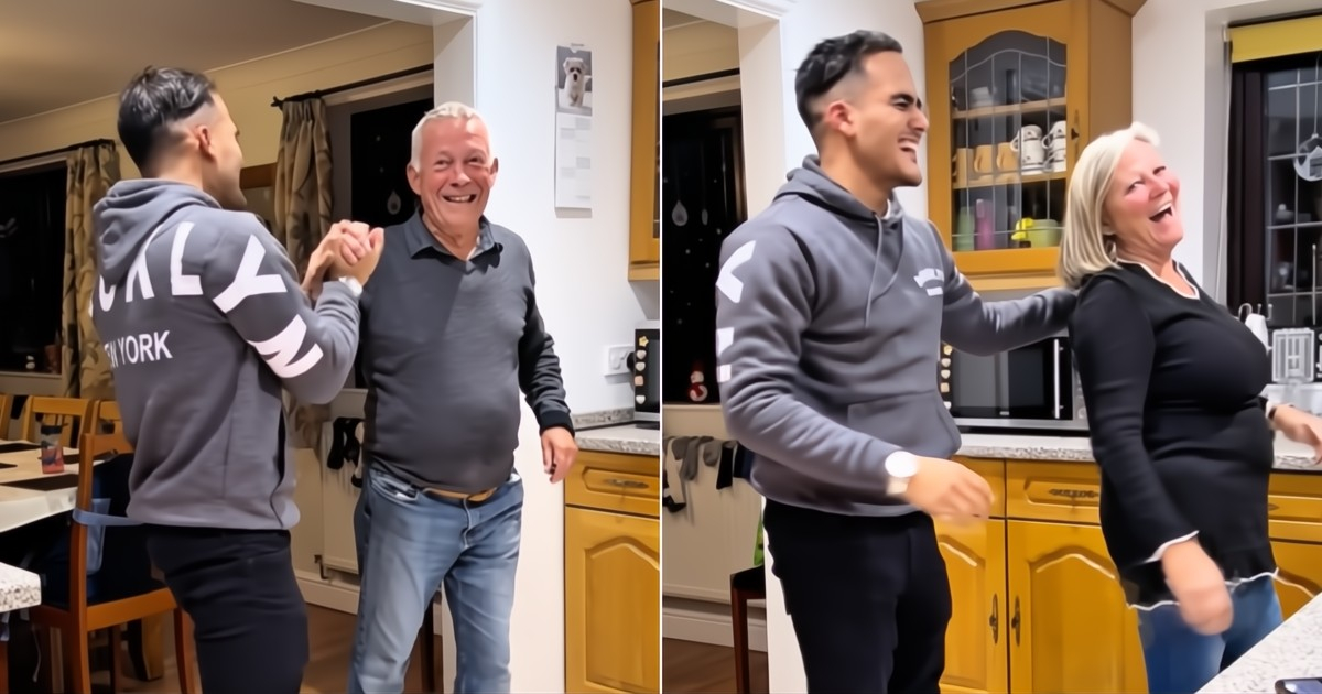 Cuban Man in UK Teaches Salsa to English In-Laws with Delightful Results