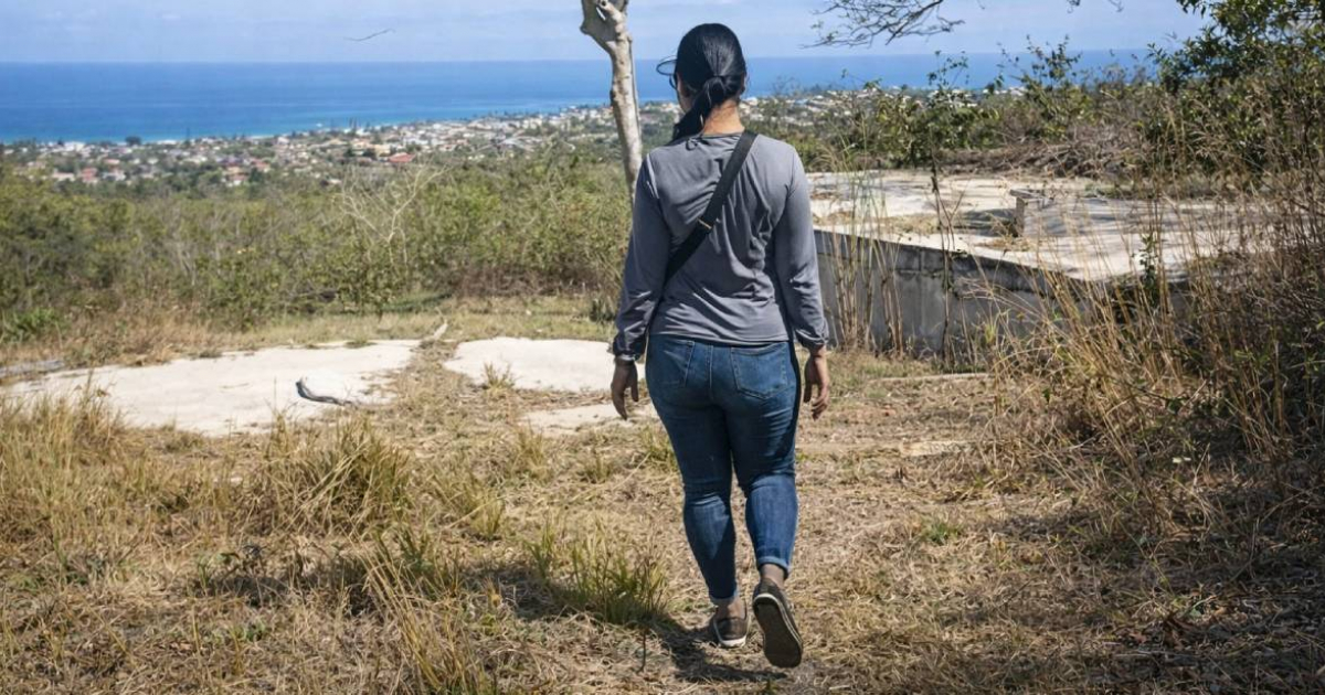 The Bellomonte viewpoint in Guanabo is abandoned: overgrown vegetation and ruins in what could have been a tourist icon