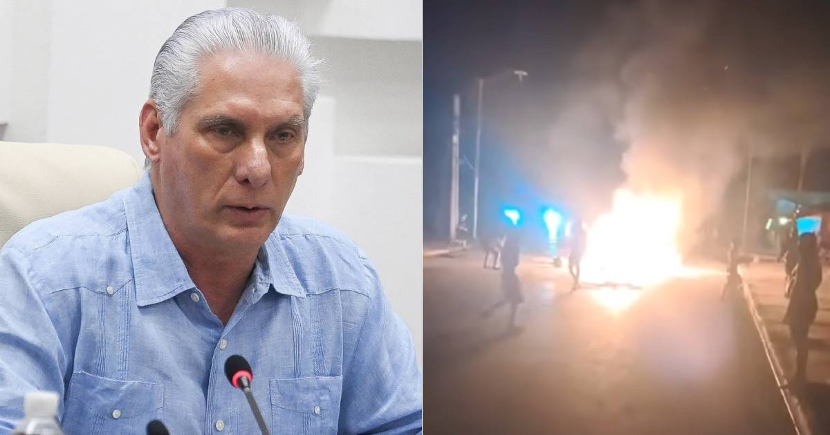 Díaz-Canel Issues Warning to Morón Protesters: "No Tolerance for Vandalism"