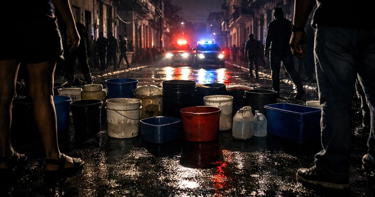 Residents Block Street in El Cerro, Havana, Due to Power Outages and Water Shortages