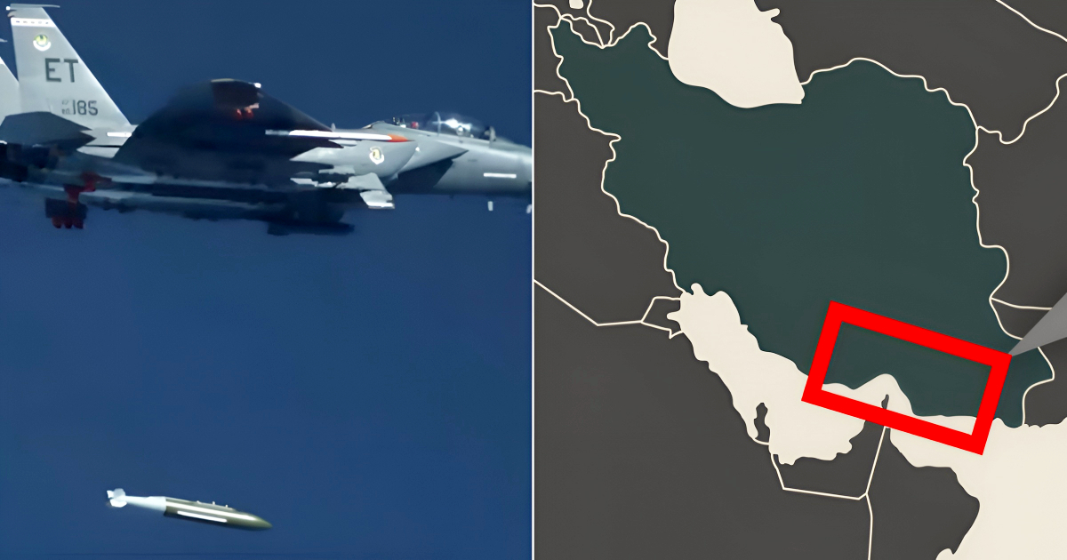 U.S. Deploys Bunker Buster Bombs on Iranian Missile Sites Near Strait of Hormuz