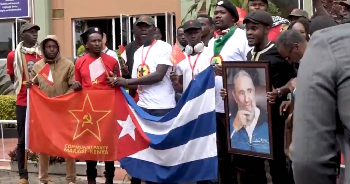 Communists in Kenya gather aid and travel to Cuba as a gesture of solidarity
