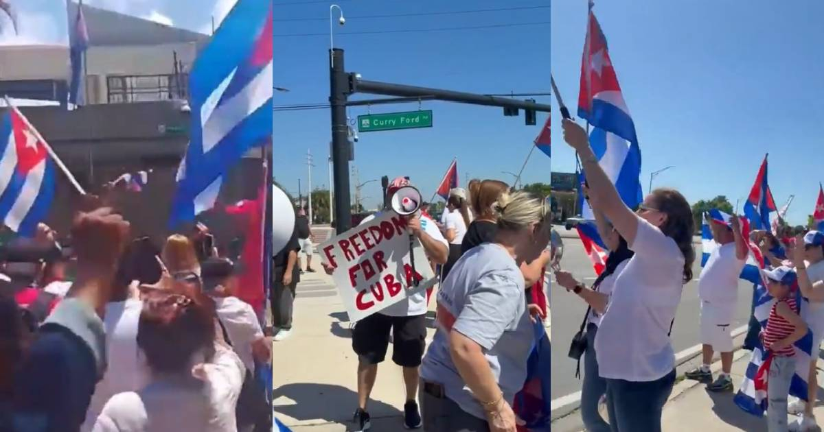 Cubans Abroad Rally for Freedom and Right to Return to the Island