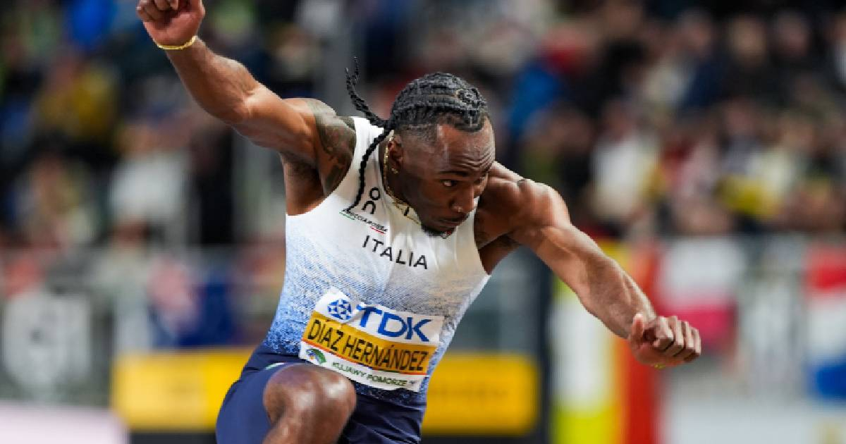From Cuba to world gold with Italy: Andy Díaz is crowned in the triple jump
