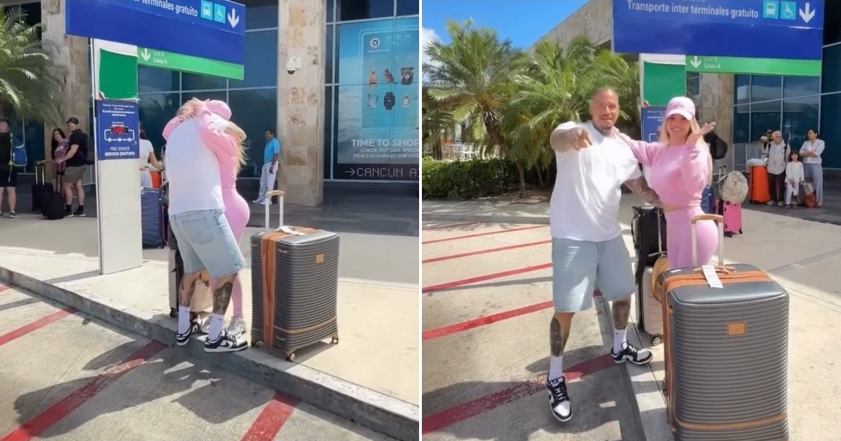 Love in the Air: El Chulo Reunites with María Karla in Mexico, Capturing Hearts at the Airport