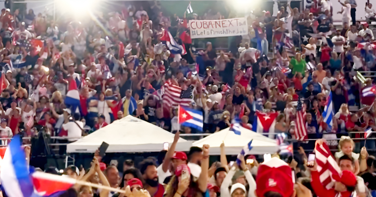 "Cuba Next" shouts the exile community in Hialeah, urging Trump to prioritize the freedom of Cuba
