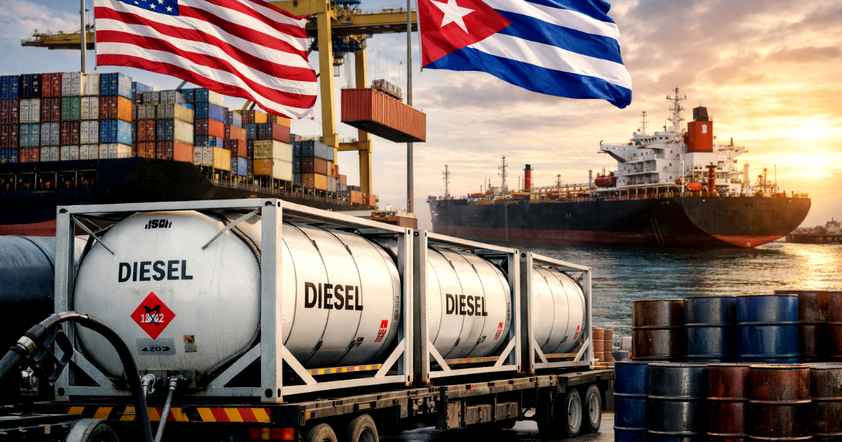 The United States increases fuel exports to the Cuban private sector