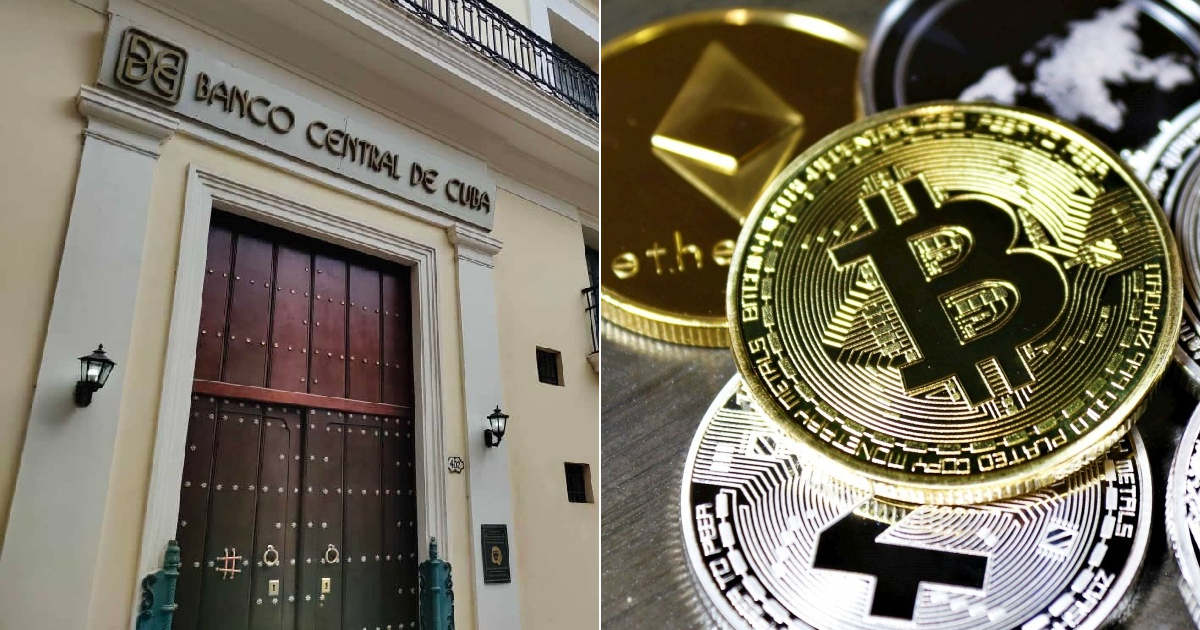 El régimen cubano autorizó el uso de criptomonedas en pagos internacionales de mipymes © Collage/Banco Central de Cuba y Pexels