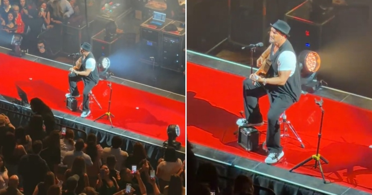 "All Cubans Standing": Ricardo Arjona sings about Havana in concert, and the moment goes viral