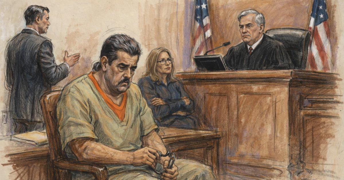 Maduro Appears Anxious in Court: Nervous Tics and a Moment of Laughter