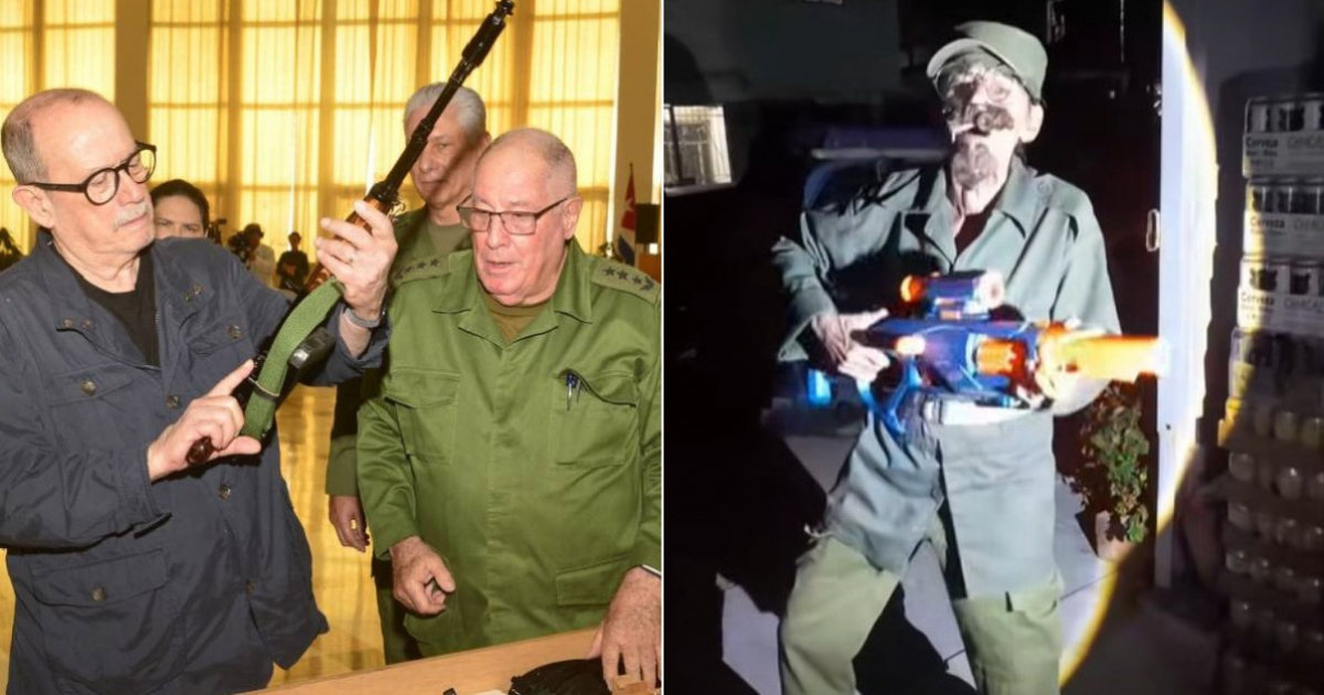 Grandmother in Cuba Mocks Silvio Rodríguez with Her AKM, Declares Herself 'The New Guardian'