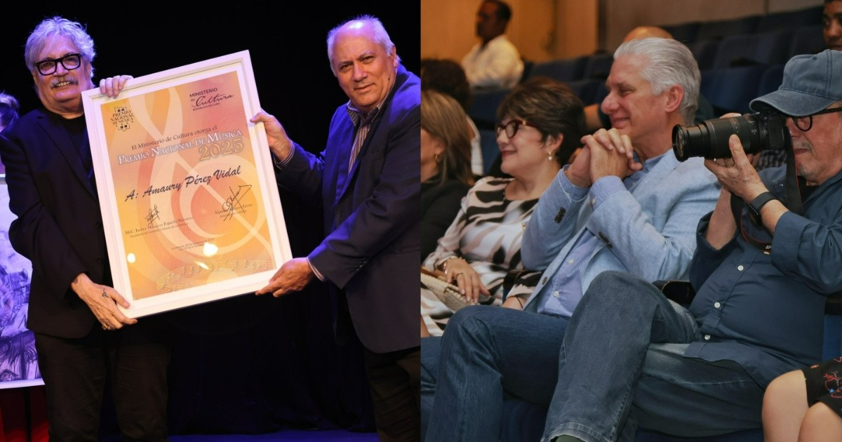 Amaury Pérez Vidal Honored with 2025 National Music Award in Presence of Díaz-Canel