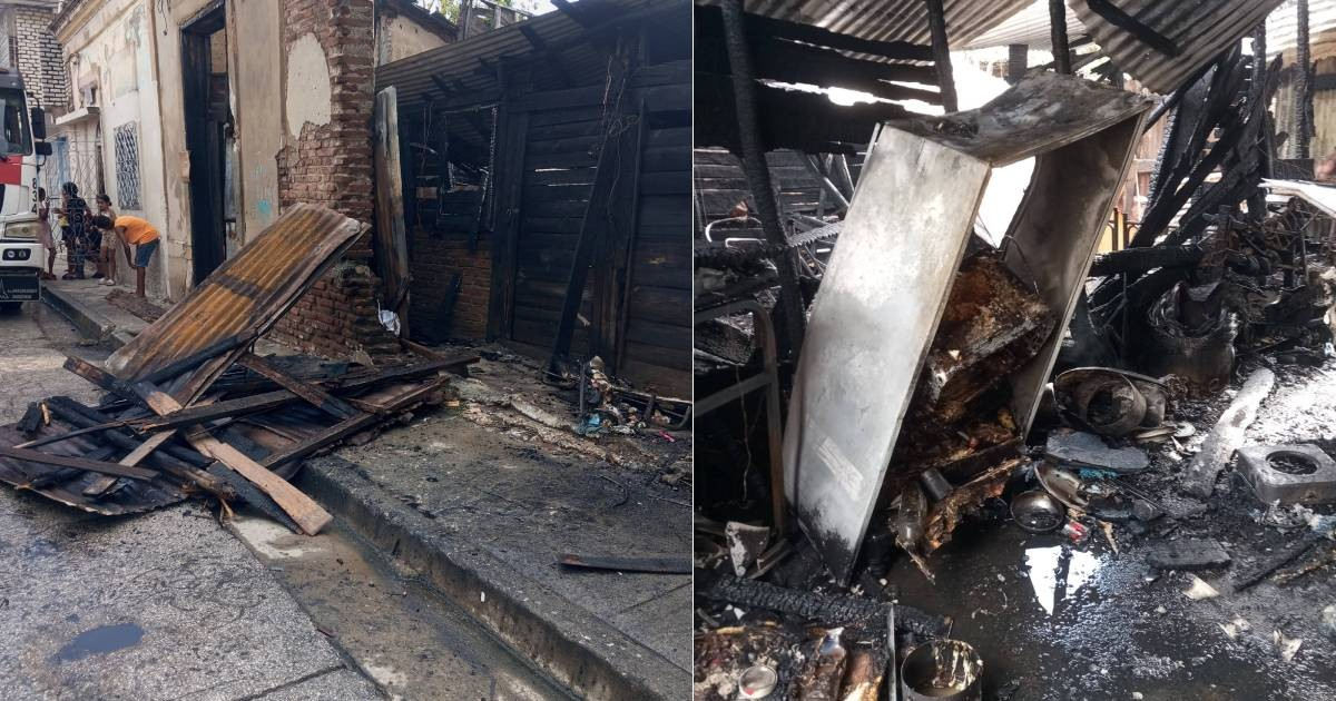 Fire in Santiago de Cuba leaves five children homeless and two families lose everything