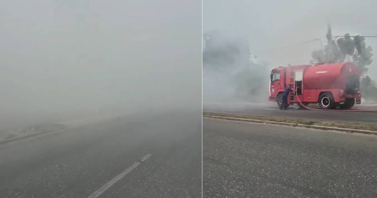 Thick Smoke and Firefighters Cause Alarm in Havana Neighborhood: "Visibility Was Zero"