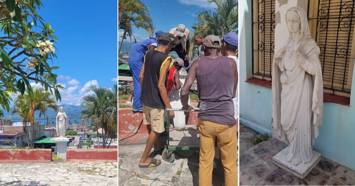 They manage to save the image of the Virgin in Santiago de Cuba after a tense operation