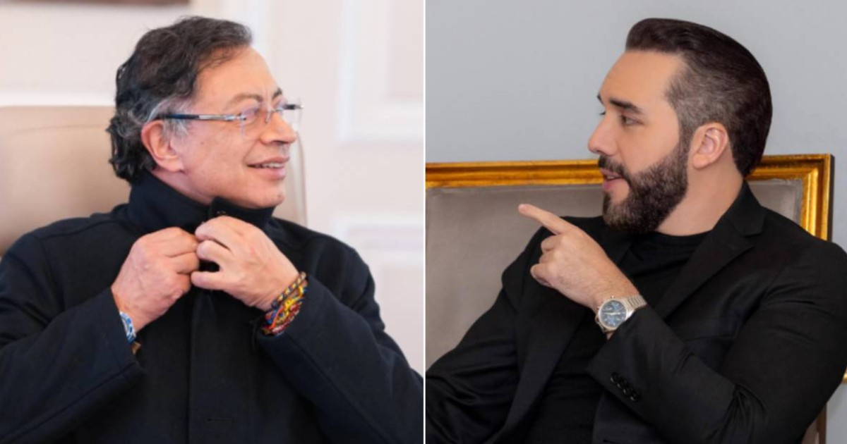 Gustavo Petro y Nayib Bukele © Facebook Gustavo Petro y Nayib Bukele