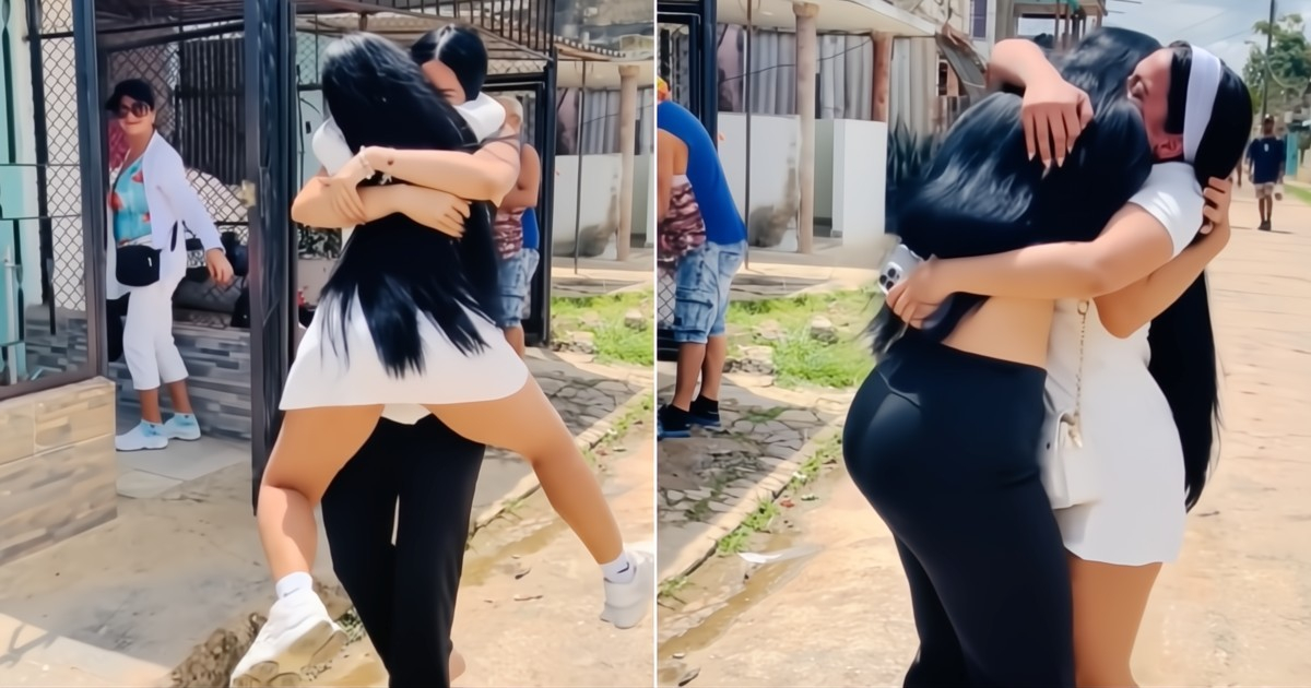 Emotional Reunion of Two Cuban Women in Cuba After Two Years Captivates Social Media: "I Put a Band-Aid on the Heart"