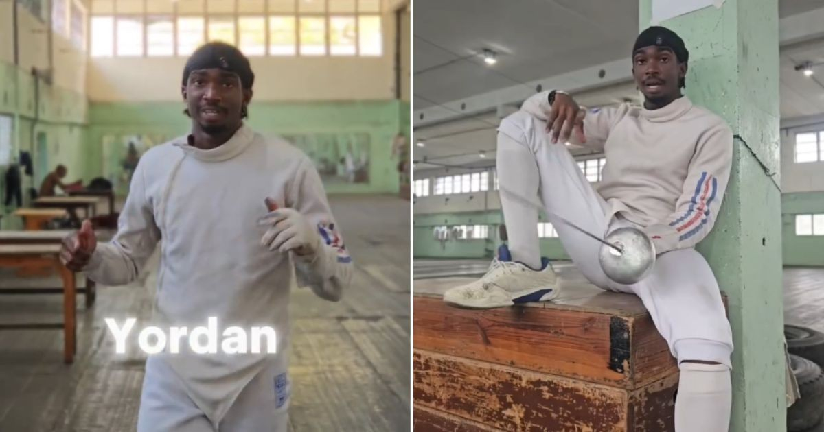 Cuban fencer reveals the secrets of his sport on social media