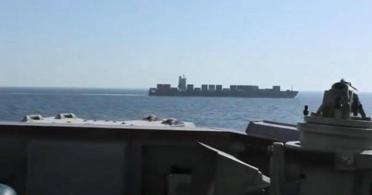 U.S. Marines boarded an Iranian ship in the Arabian Sea after ignoring warnings from the Navy