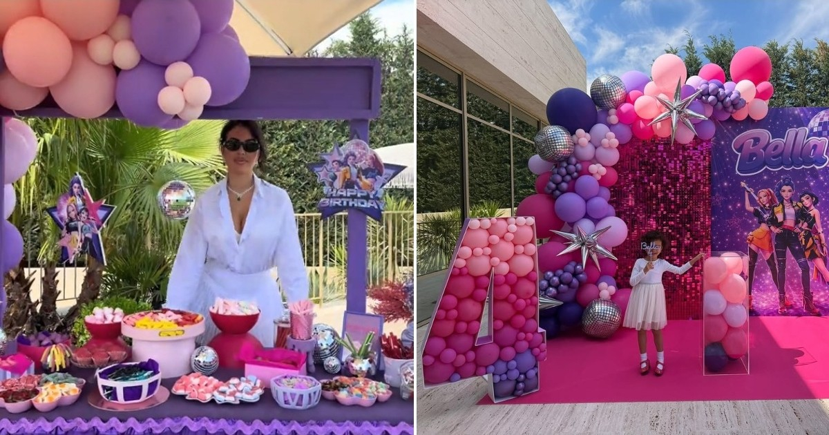 Cristiano and Georgina Go All Out for Daughter's Birthday, Social Media Buzzes