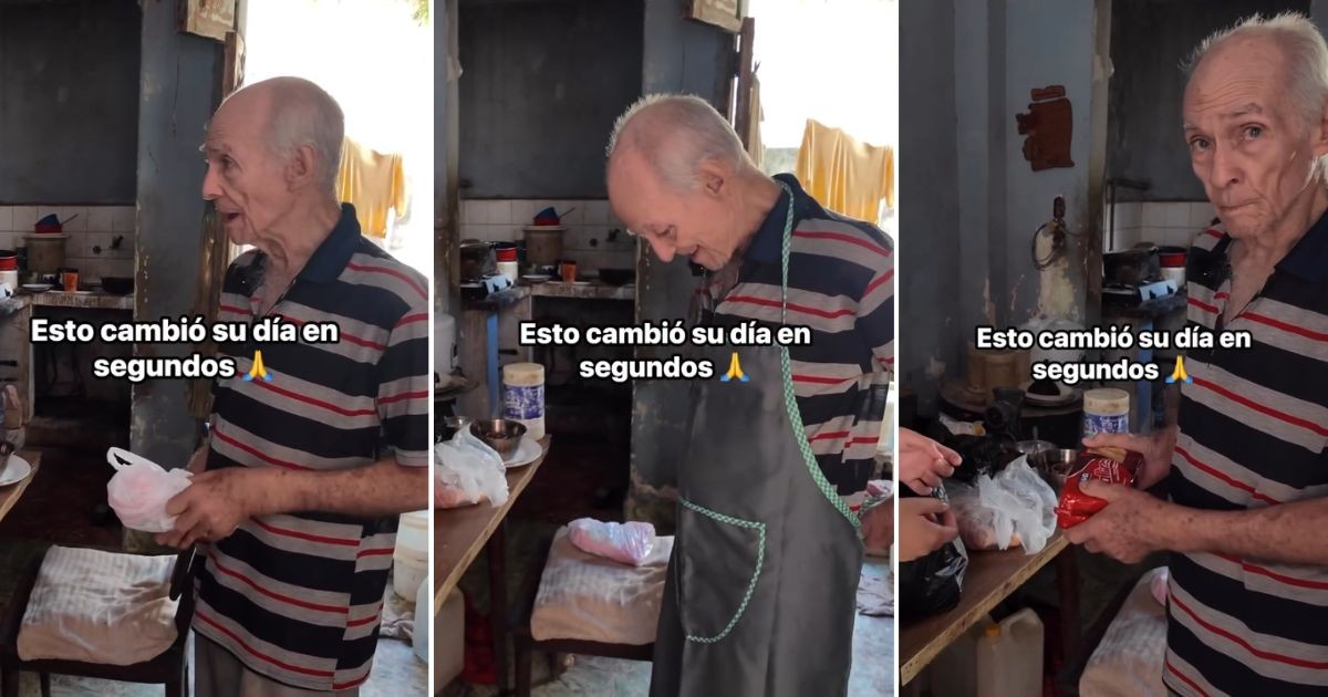 Cuban grandfather expresses gratitude for the help: "They are going to envy me."