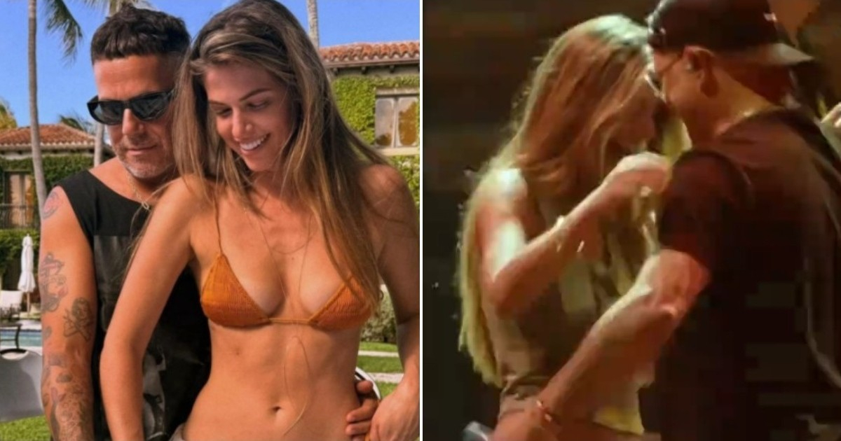 Alejandro Sanz Shares Passionate On-Stage Kiss with Girlfriend Stephanie Cayo