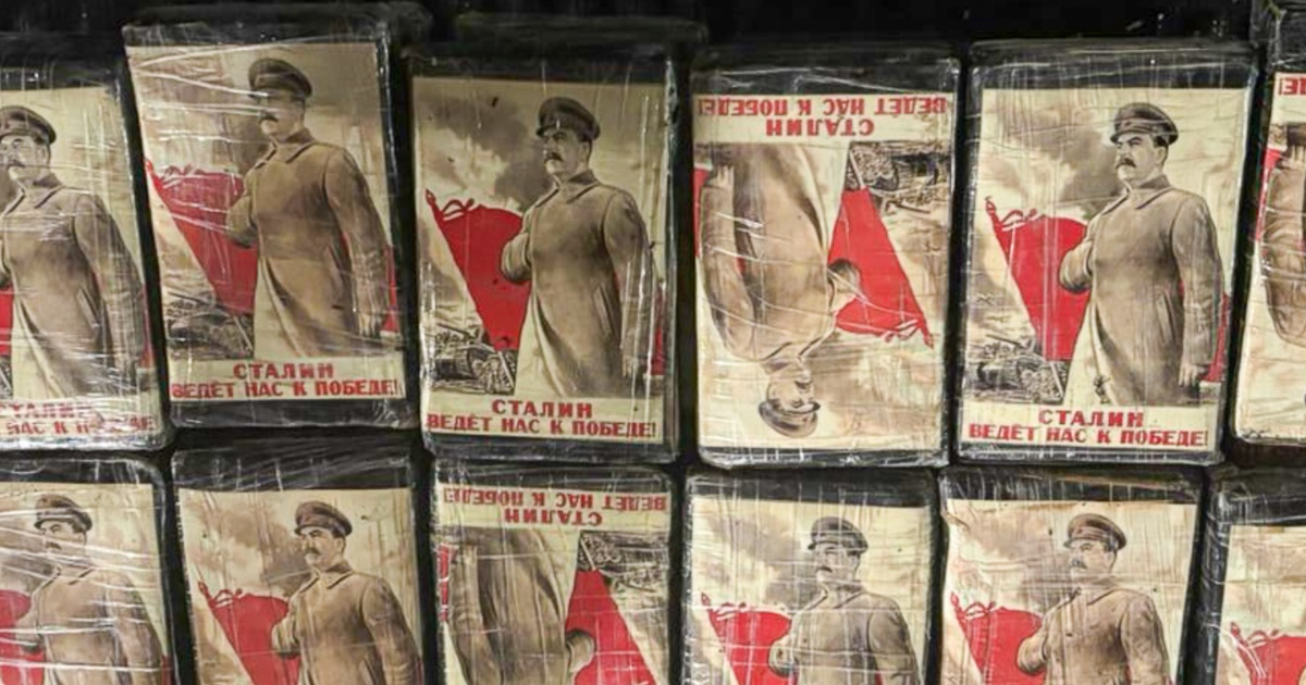 U.S. Seizes Drugs with Soviet Propaganda in Caribbean: "Stalin Leads Us to Victory"