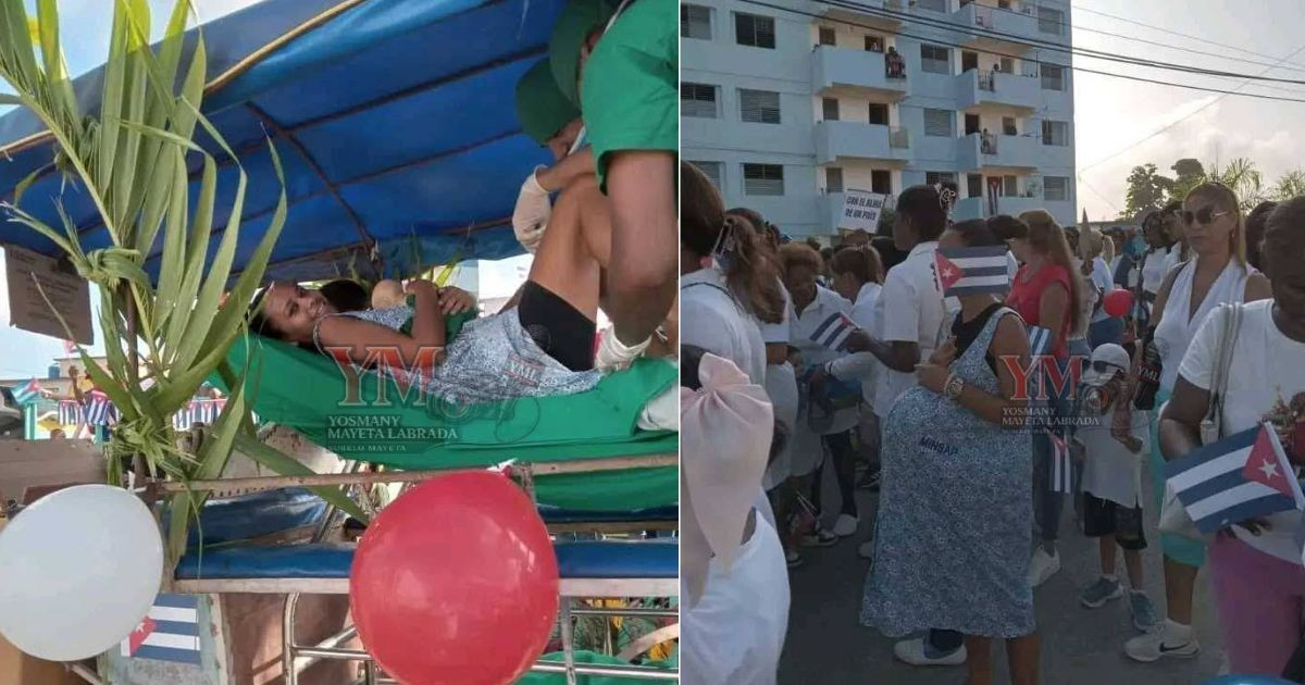 Pregnant Women and Horse-Drawn Cart with "Maternity Scene" Parade in Palma Soriano: Really?