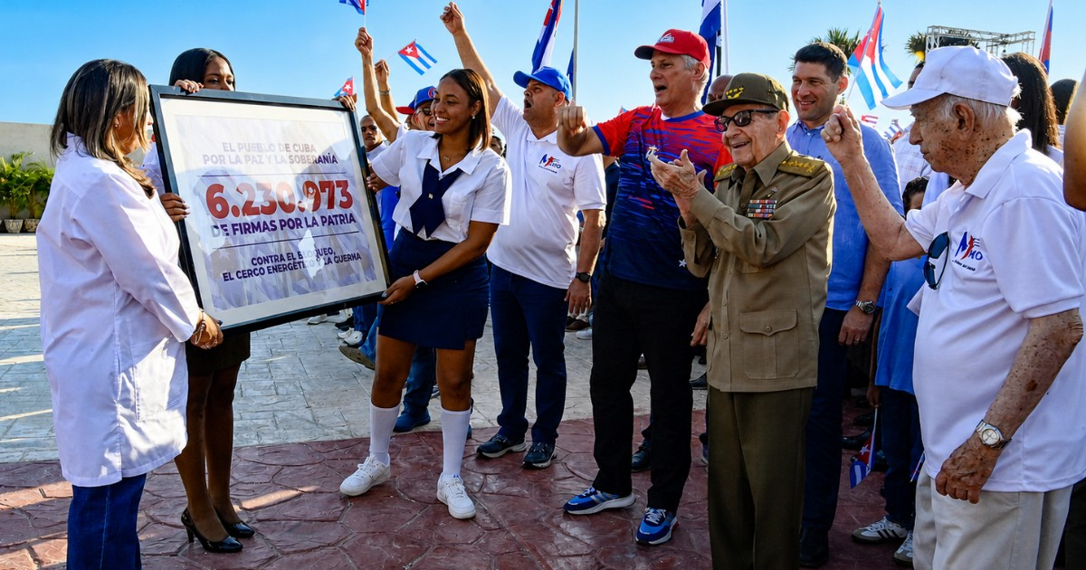 Régimen cubano utiliza firmas de 6.2 millones como táctica propagandística en medio de sanciones más estrictas de Trump