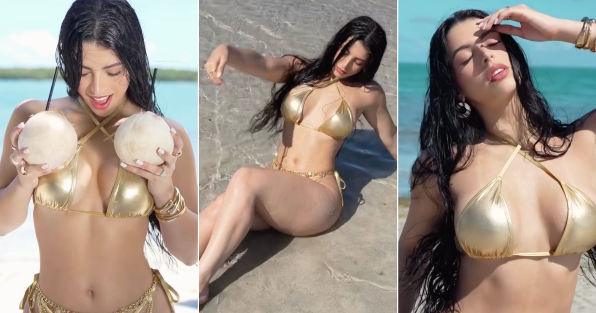 Rachel Arderi's Dazzling Bikini Video Stuns Oniel Bebeshito