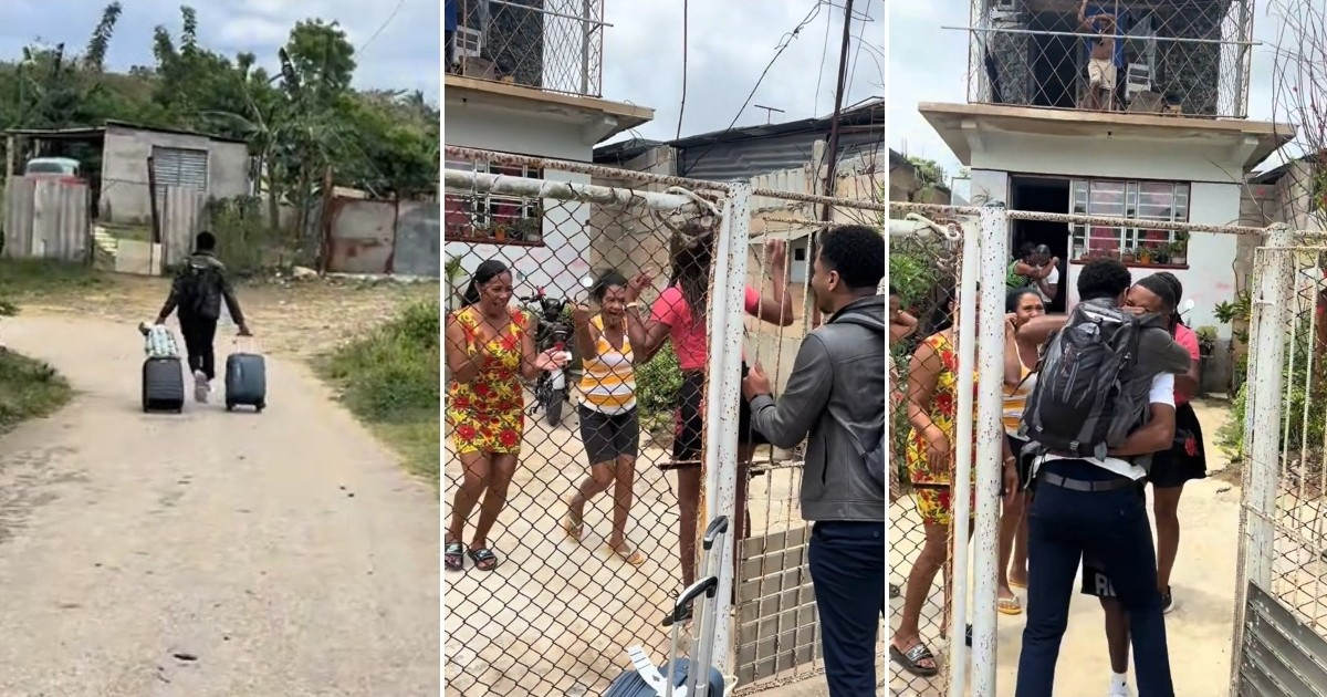 Surprise Return: Cuban Man's Emotional Reunion with Family After Three Years