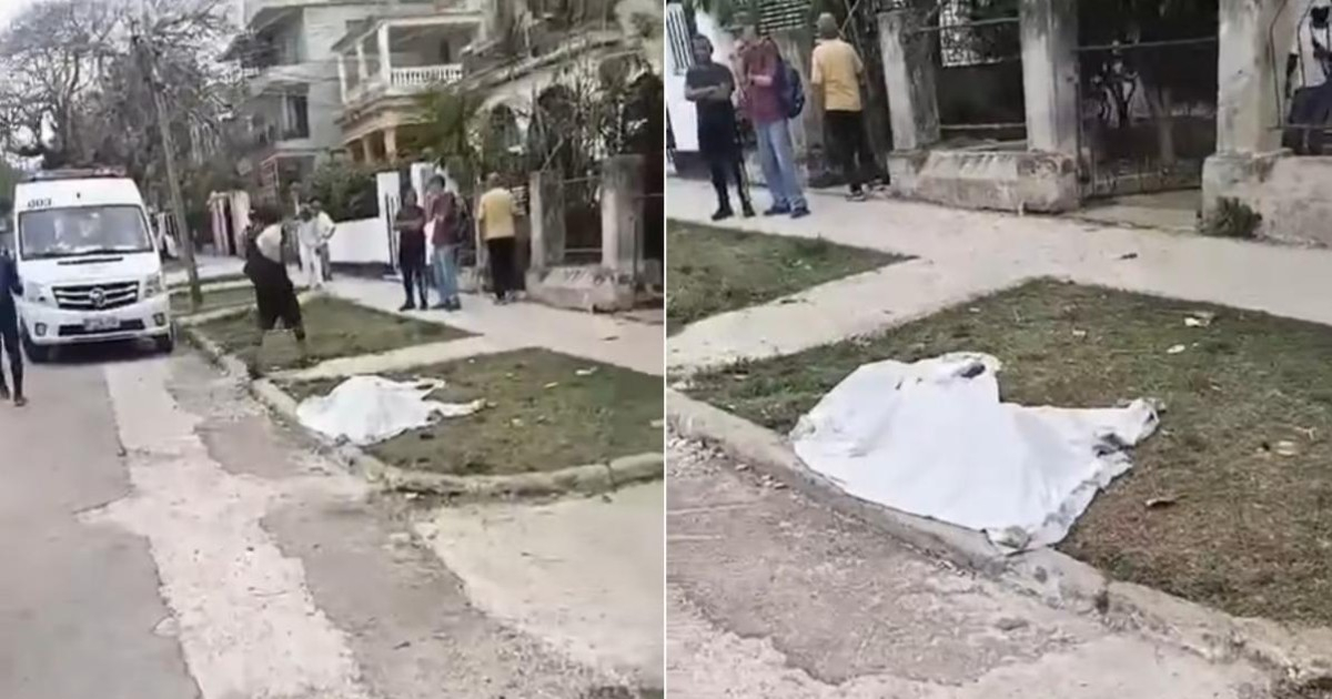 Man Left Deceased on Havana Street: Ambulance Arrives, Covers Body, and Departs