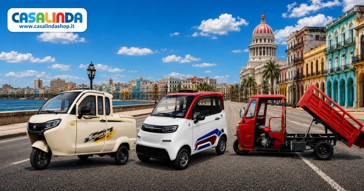 Electric and Combustion Tricycles at Casalinda Shop: Power, Savings, and Load Capacity