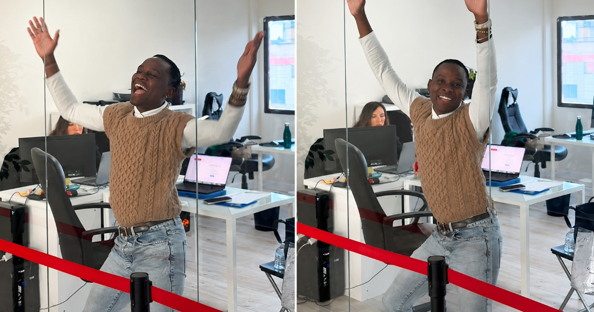 Cubano Dances Freely in Madrid Office, Defying the Boss's Absence
