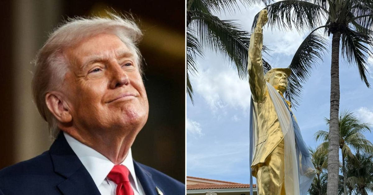 Golden Trump Statue Sparks Outrage Among Florida Pastors