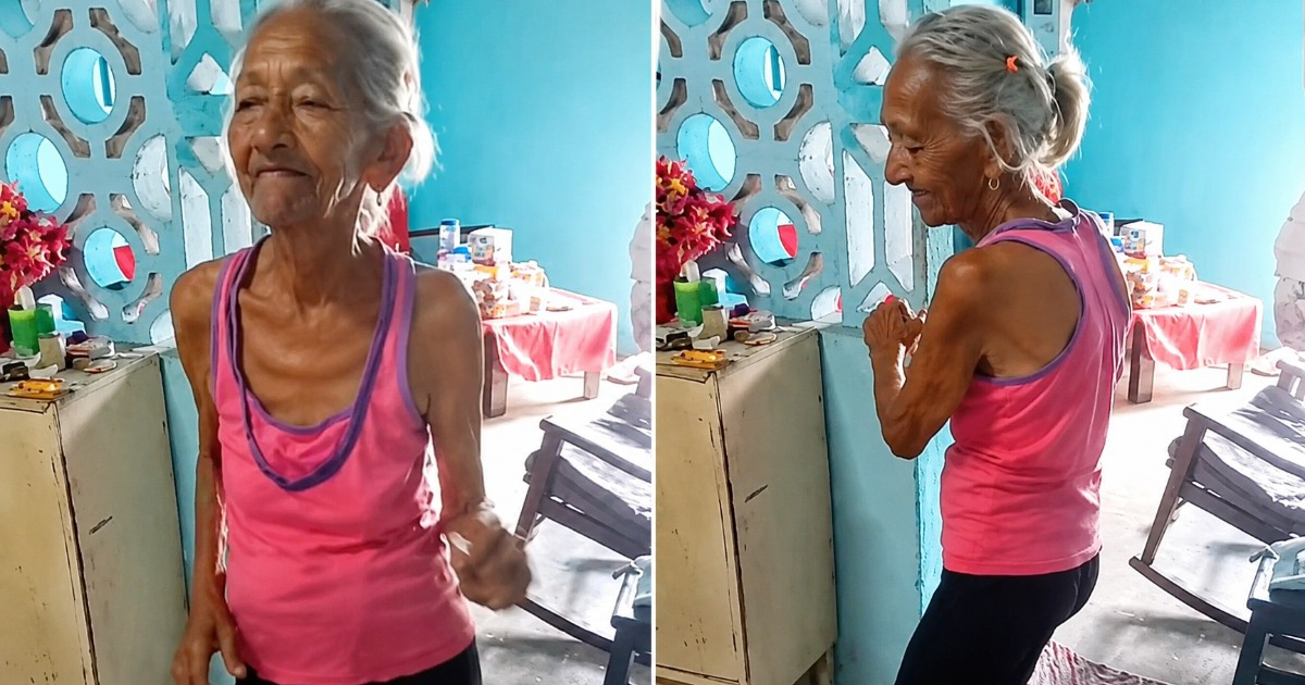 Grandmother's Dance Moves Draw Attention: Cuban Grandma Captivates with "Un Tin" by Payaso x Ley