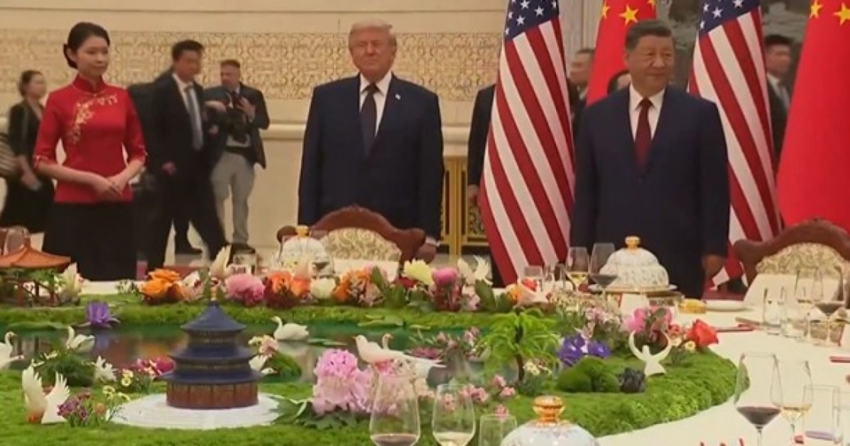 Trump Attends State Banquet Hosted by President Xi Jinping in China