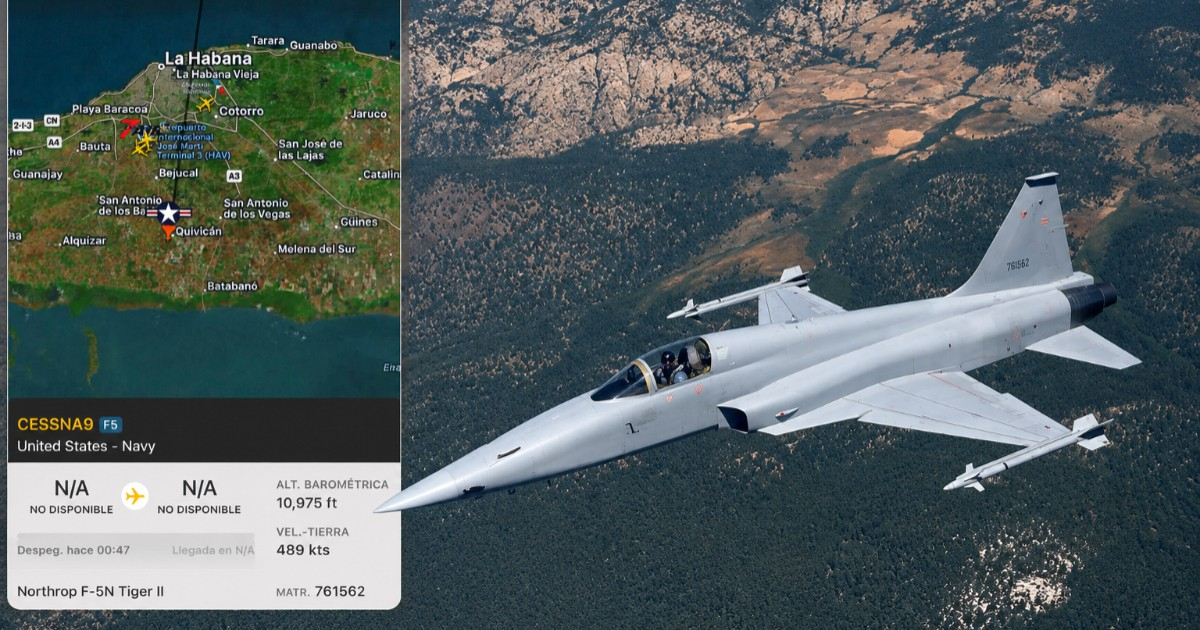 U.S. Navy Jet Flies Over Cuba Amid Surveillance Drone Activity
