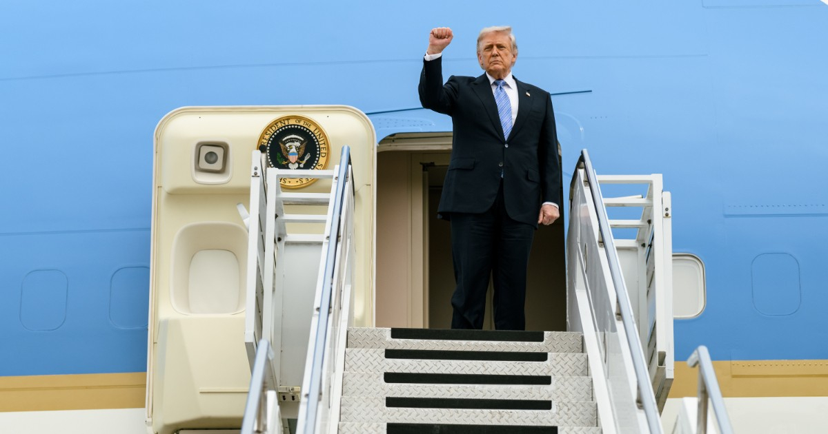 Donald Trump Bids Farewell to China with Signature Salute