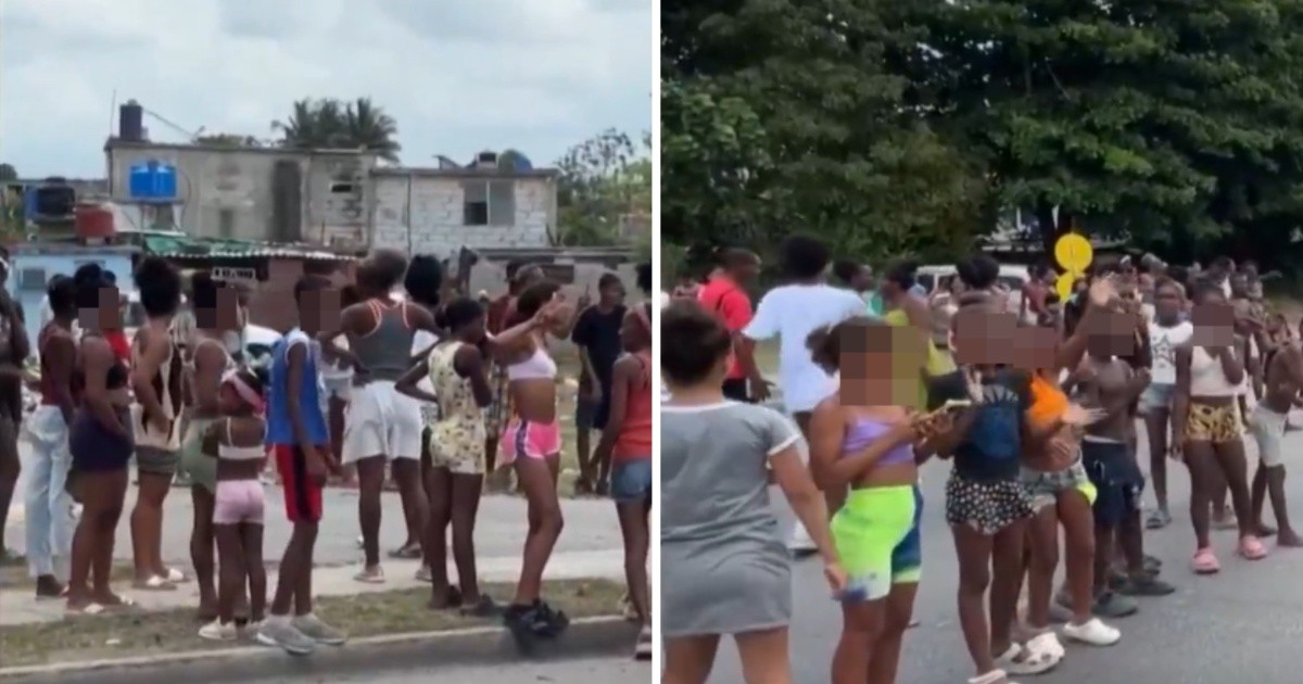 Children Amid Protests: Disturbing Scene Unfolds on Havana Street