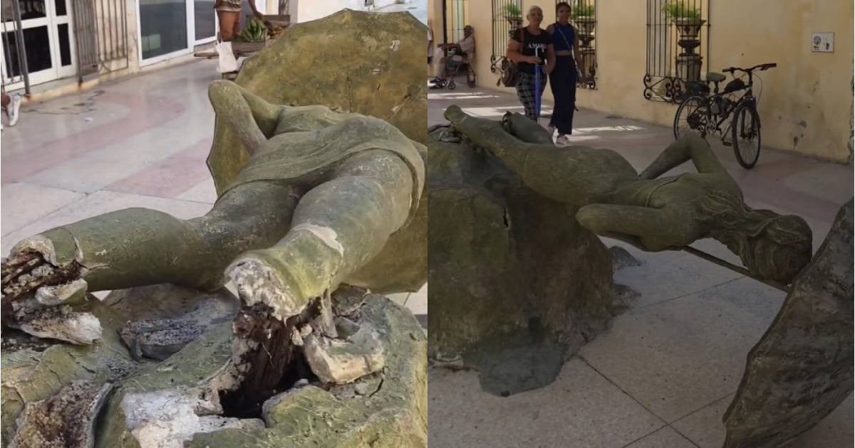 Neglect Takes Its Toll: Sculpture Topples in Holguín Boulevard After Weeks of Ignored Warnings by Authorities